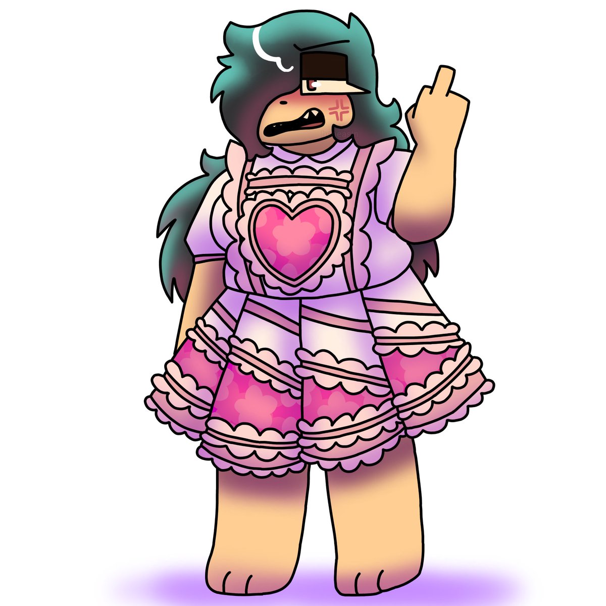 Boneasin's tweet photo. Annie forcing Rascal into cute outfits! #hazytwt #hazyriver #fnfrascal https://t.co/EK1EhmACRj