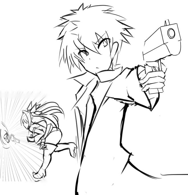 10分くらいでそれっぽい落書きしました。
かっこいい路線を意識してます。 