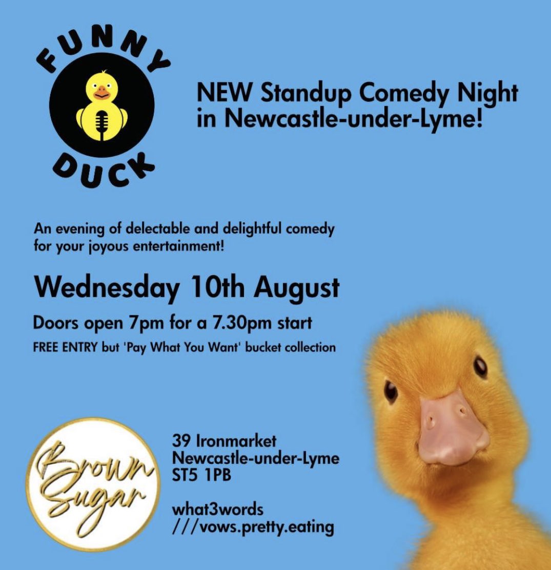HenryMichael89's tweet photo. New comedy night in Newcastle-Under-Lyme! Get yourselves down there and support the opening night https://t.co/lfd8yavC2a https://t.co/9Hxh7pogN9
