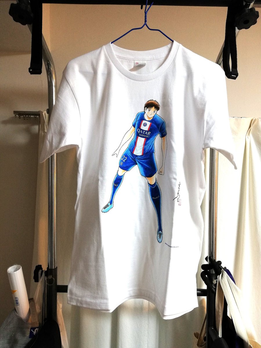 シルバー/レッド キャプテン翼 psg 日本ツアー 限定Tシャツ - 通販