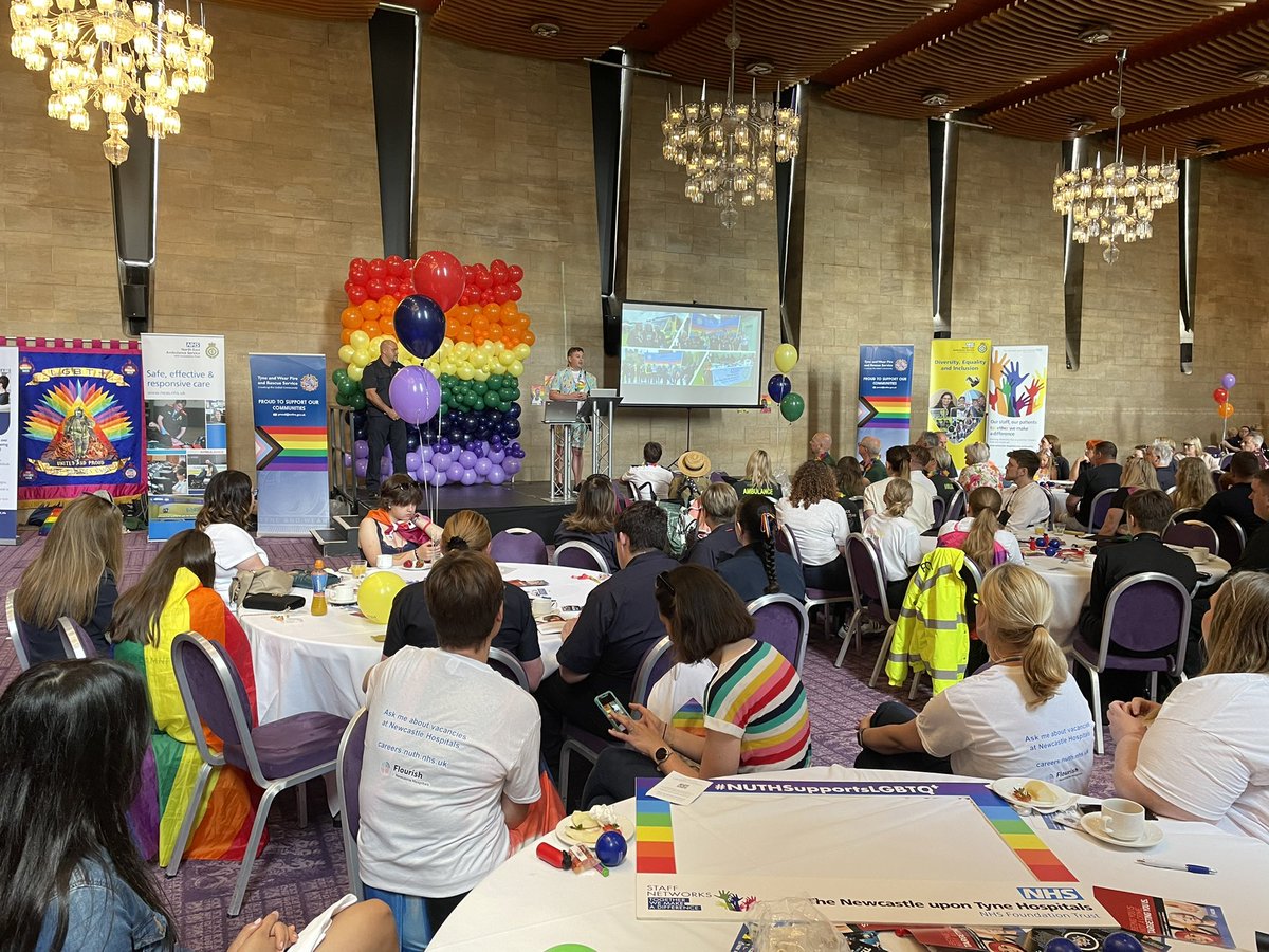 Another proud moment as @Martin_Newc_COO talks about living and loving, and the amazing work we do across the #NHS and Emergency Services in Newcastle and the NorthEast. Happy Pride To everyone in our #NHSFamily 🌈❤️🏳️‍🌈