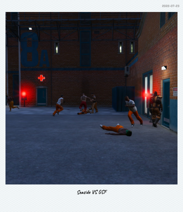 GhostlyHugs's tweet photo. Seaside VS GSF only at Bolingbroke Pen. #NoPixel #PrisonRP https://t.co/Dnn4hpZsy6