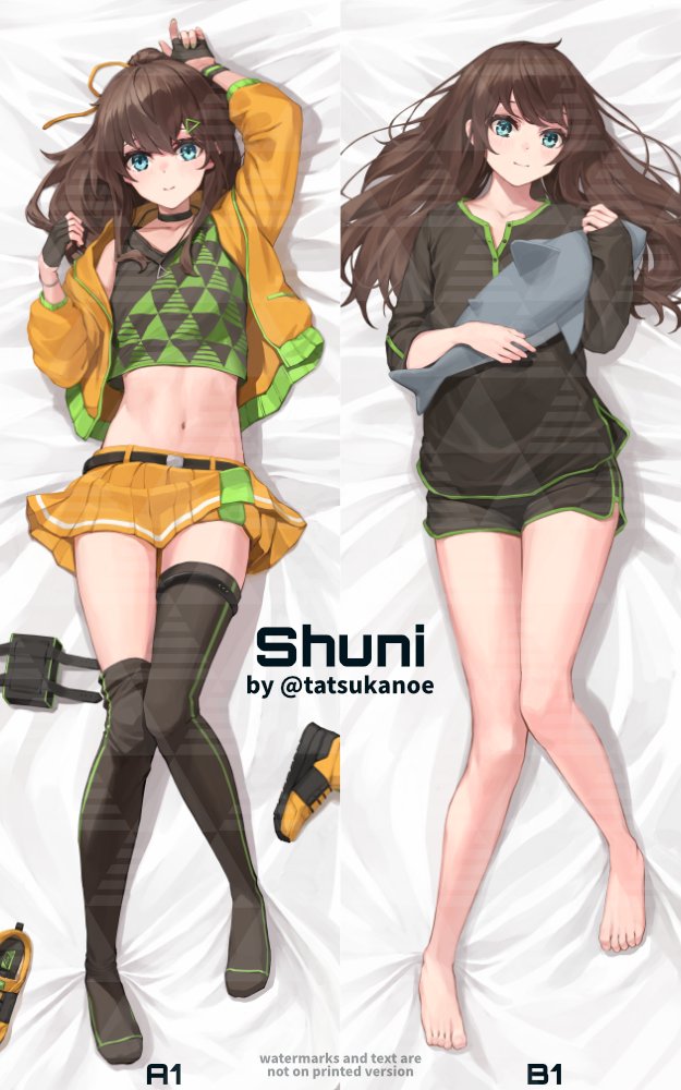shuni_chan's tweet photo. Let me introduce these wonderful #dakimakura designs by @tatsukanoe! 🥳😻 https://t.co/oKo0leS5tt
