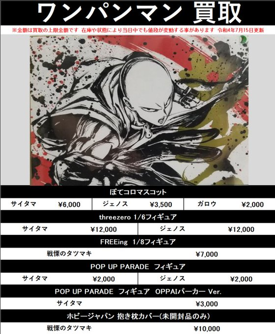ワンパンマン 戦慄のタツマキ 抱き枕カバー ホビージャパン kanfa720.com