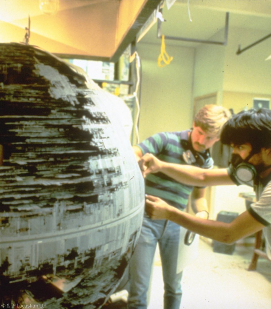 Somehow, the Death Star looks smaller in person.