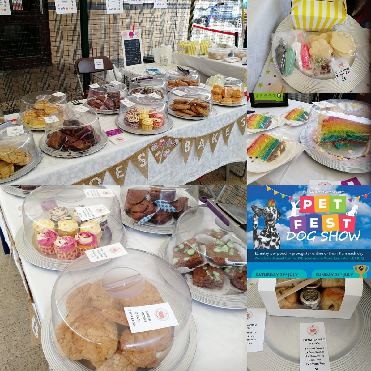 Today we are at @woodsideanimalcentre Pet Fest event this weekend, lots of family fun and dog shows too! Come say hi if you're visiting this weekend x 🧁🍪🎂🐕🐩.
#joejoesbakes #jjb #smallbussinessleicestershire #leicestetshirerbaker #leicetershirebusinesses #supportsmallbusiness
