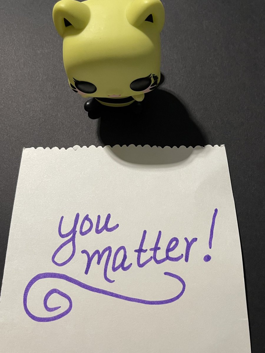 JodieAndrefski's tweet image. Reminder for all!💜🦋🐝
(from last years’s @gish hunt.) #gish #youmatter #beeYourself