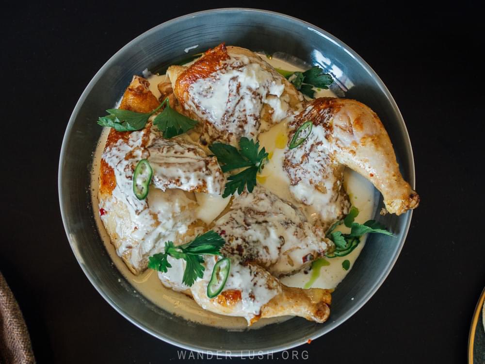 SouthCaucasus's tweet photo. #Kutaisi has a new restaurant! And they do an amazing chicken shkmeruli
They have a beautiful little terrace on the river. I didn't feel like taking photos this time, but I'll be back for more!
Story•სთორი https://t.co/RMoj7yKQg9
via @emily_lush
#ReiseKnowHowGeorgien https://t.co/BJ5xfXJ73Q
