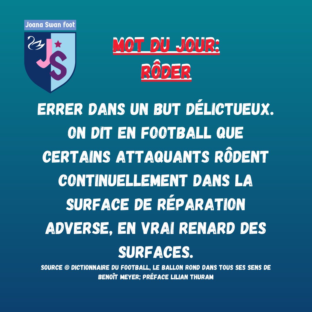 instinctfoot's tweet photo. Au quotidien un nouveau mot pour apprendre d'avantage sur le language du football ⚽
#football #dictionnairedufootball #joanaswan #motdujour #roder https://t.co/W8Mgi2HAU1