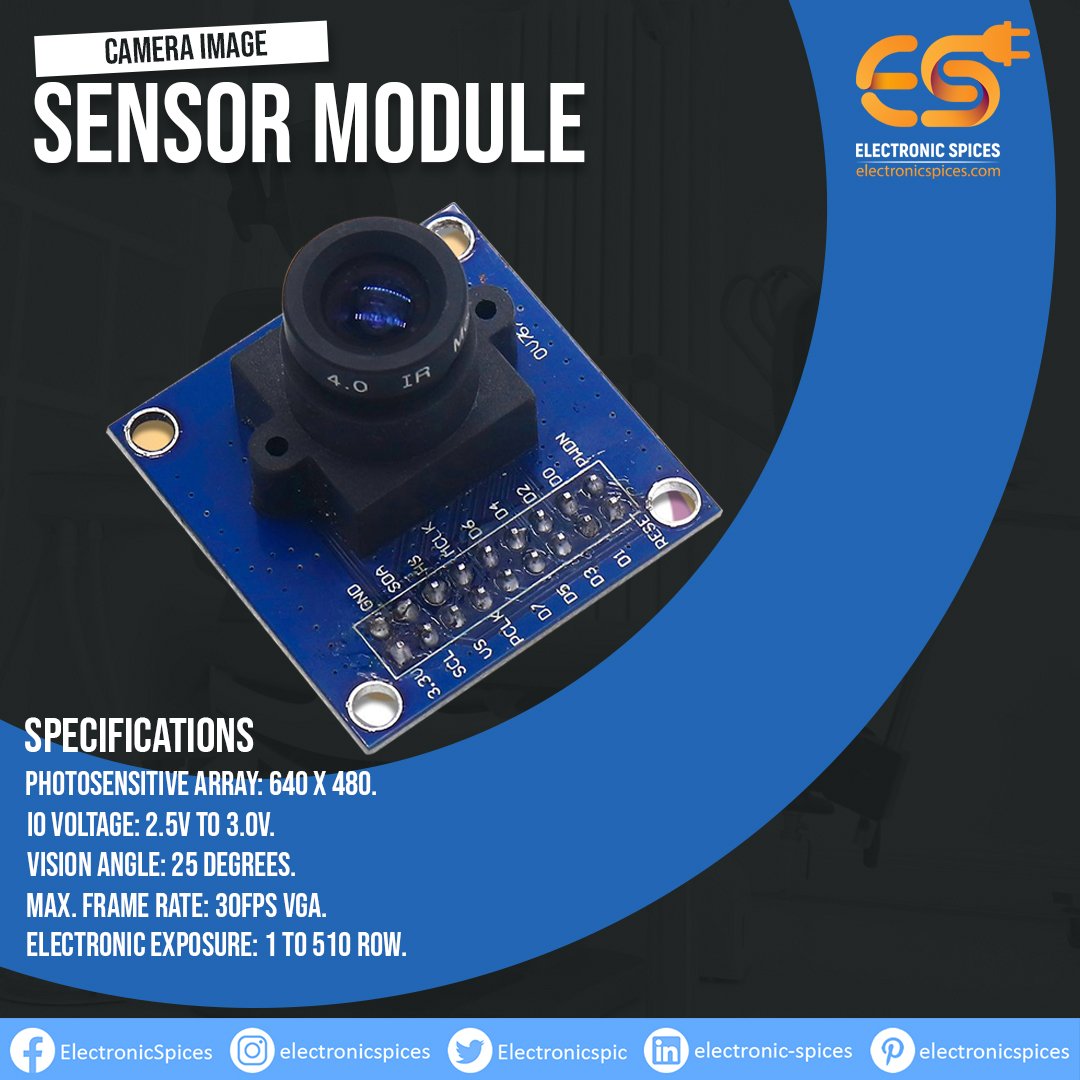 Electronicspic's tweet image. OV7670 Camera Image sensor module
Buy Now:electronicspices.com/product/ov7670…
#ov7670 #camerasensor #sensormodule #cameraimagesensor #imagesensormodule #sensor #cameraImageSensorModule #ElectronicSpices #Electronics #ElectronicsParts #ElectronicsPartsonline #ElectronicsItem