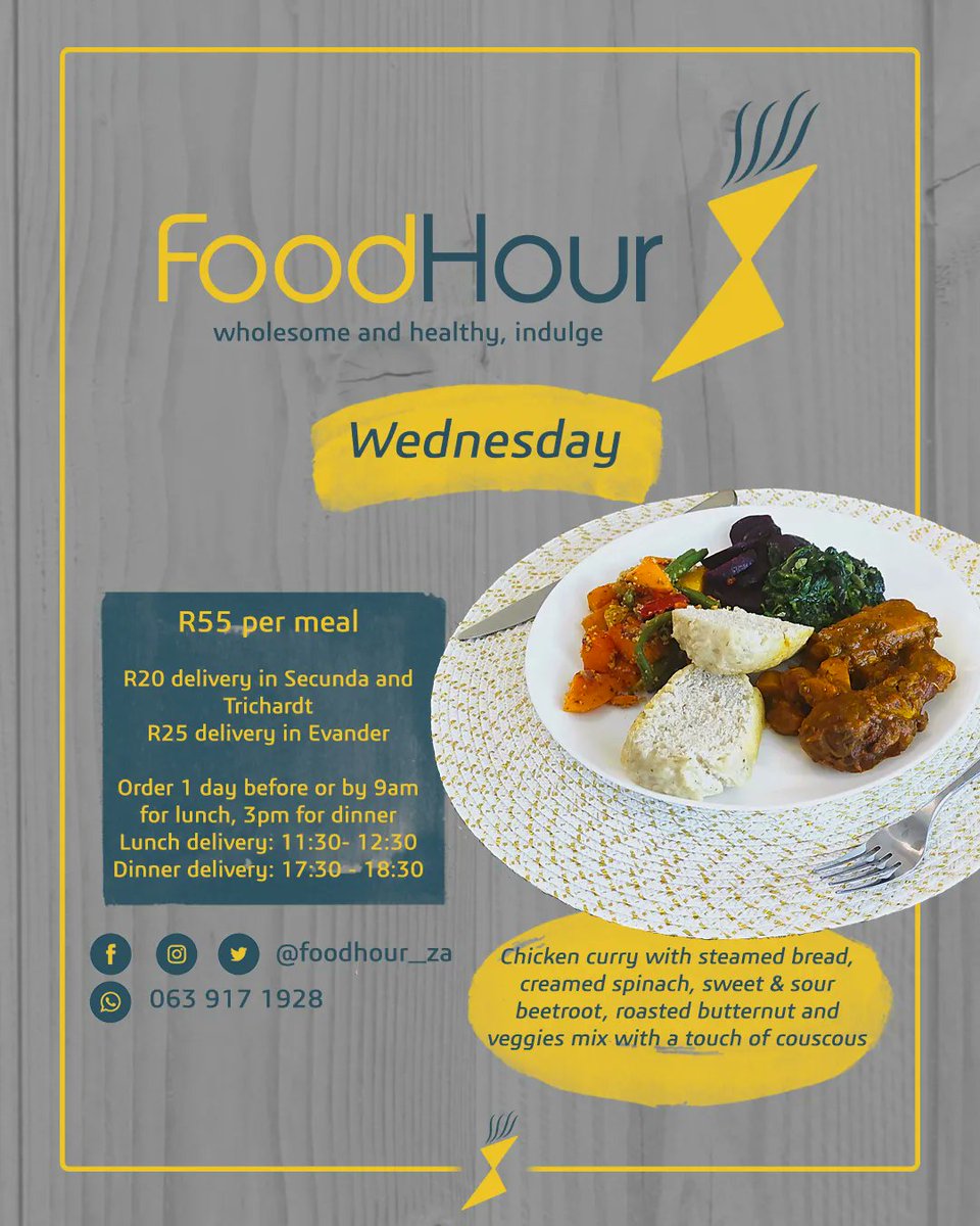 buzztify's tweet photo. RT @OrangeJuiceZM: RT @Siphelele_ZD: Don't forget to place your orders for healthy and wholesome meals 🤗 
The feedback has been great so far 😊

#Secunda #Embalenhle #Trichardt #Evander
#SmallBusiness #BlackOwnedBusiness #FoodHour #DJSBU https://t.co/Z5vZqAG0zq