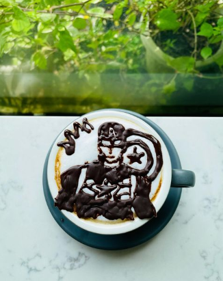 DavidJkkak's tweet photo. Happy Saturday! #tgif #captainamerica #captainmarvel #marvel #cartoon #coffee #latte #latteart #coffee #coffeeaddict #coffeeholic #café #cafe #coffeelover #caferacer #cafehoppingsg #cafeowner #sgcafe #sgguy #sgchef #dowhatyoulove #baristagram  #coffeelover #superhero #caferacer https://t.co/LXysKyZ8fn