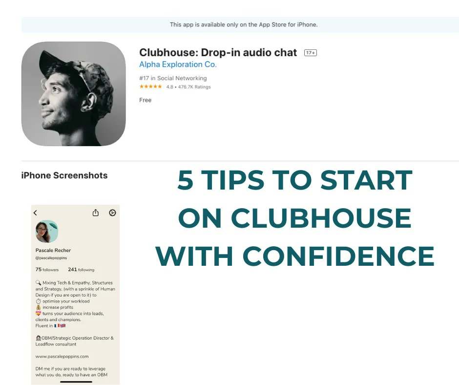 pascalepoppins's tweet image. Clubhouse is not dead... Keen to start? Get the right elements fast with this blogpost...
pascalepoppins.com/5-tips-to-star…
#clubhouse #onlinemarketing #socialmedia