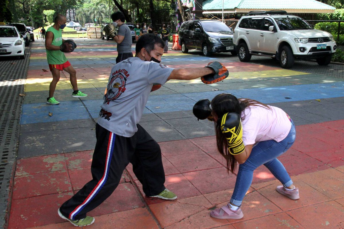 Phil News Agency on Twitter "LOOK Boxing workout inside the Quezon