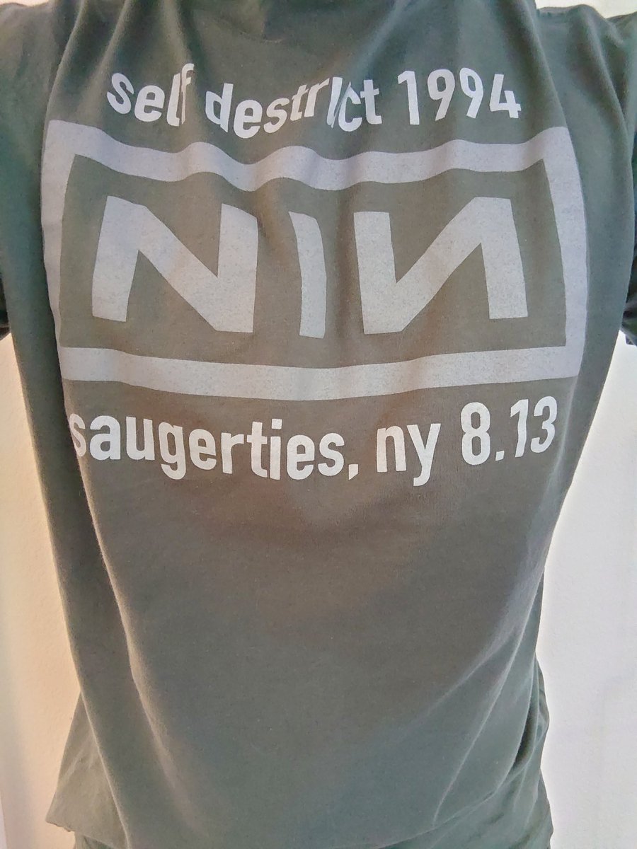 Today's T-Shirt is Nine Inch Nails, picked up when I went to see them last month #nin
