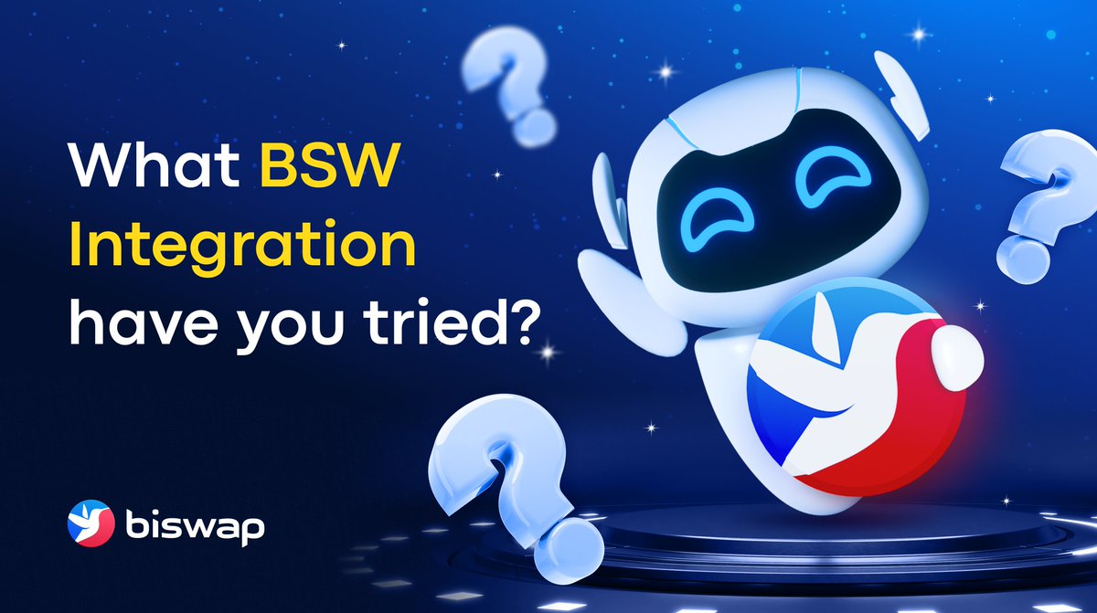 Biswap_Dex's tweet photo. 🚀BSW Integrations Questionnaire🚀

Biswap enjoys establishing potent collaboration and new $BSW integrations!
👉 https://t.co/7zJMidhJGb

So, the question is:
What BSW integrations by Biswap partners have you experienced ❓

😉Waiting for you in the comments!
#holdBSW #BiswapDEX https://t.co/84oehhisbk