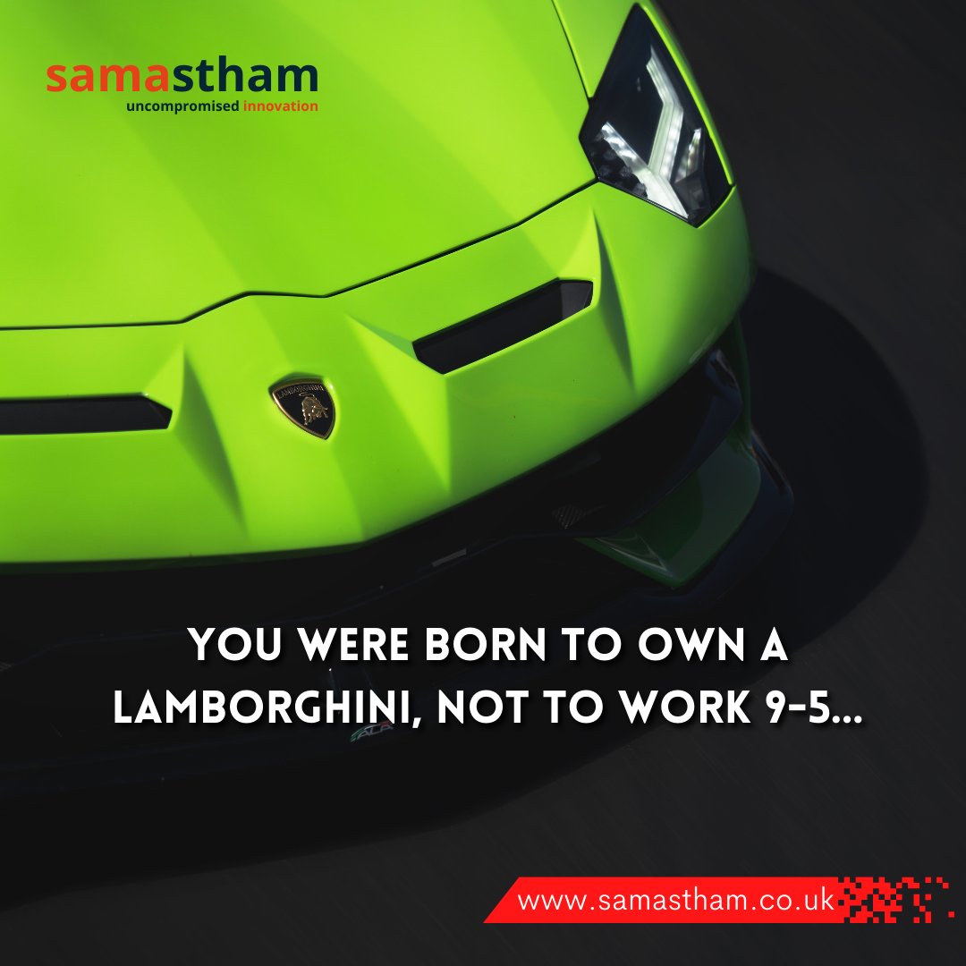 SamasthamUk's tweet photo. You were born to own a Lamborghini, not to work 9-5
For more information
Call:+447776689263
Email: Info@samastham.co.uk

#Itcompany #Itservices #Digitalmarketing #Digitalmarketingagency #SSL #Security #Websitedesigning #Graphicdesigning #Samastham #London #UK #Kingston #England https://t.co/RyeLURr79X
