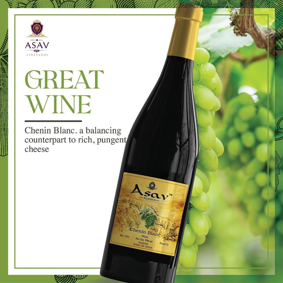 pedhapallykisha's tweet photo. ASAV wines are synonymous with great quality. 

#asavwines #madeinindia #asavvineyards #hyderabad #wine #wineoclock #winetasting #cheninblanc #winelife #asav #redwine #winelover #instawine #winetime #winelover #foodandwine  #wineinstagram #cheers #drink#winebottle #wineweekends https://t.co/ZyVAzafh6k