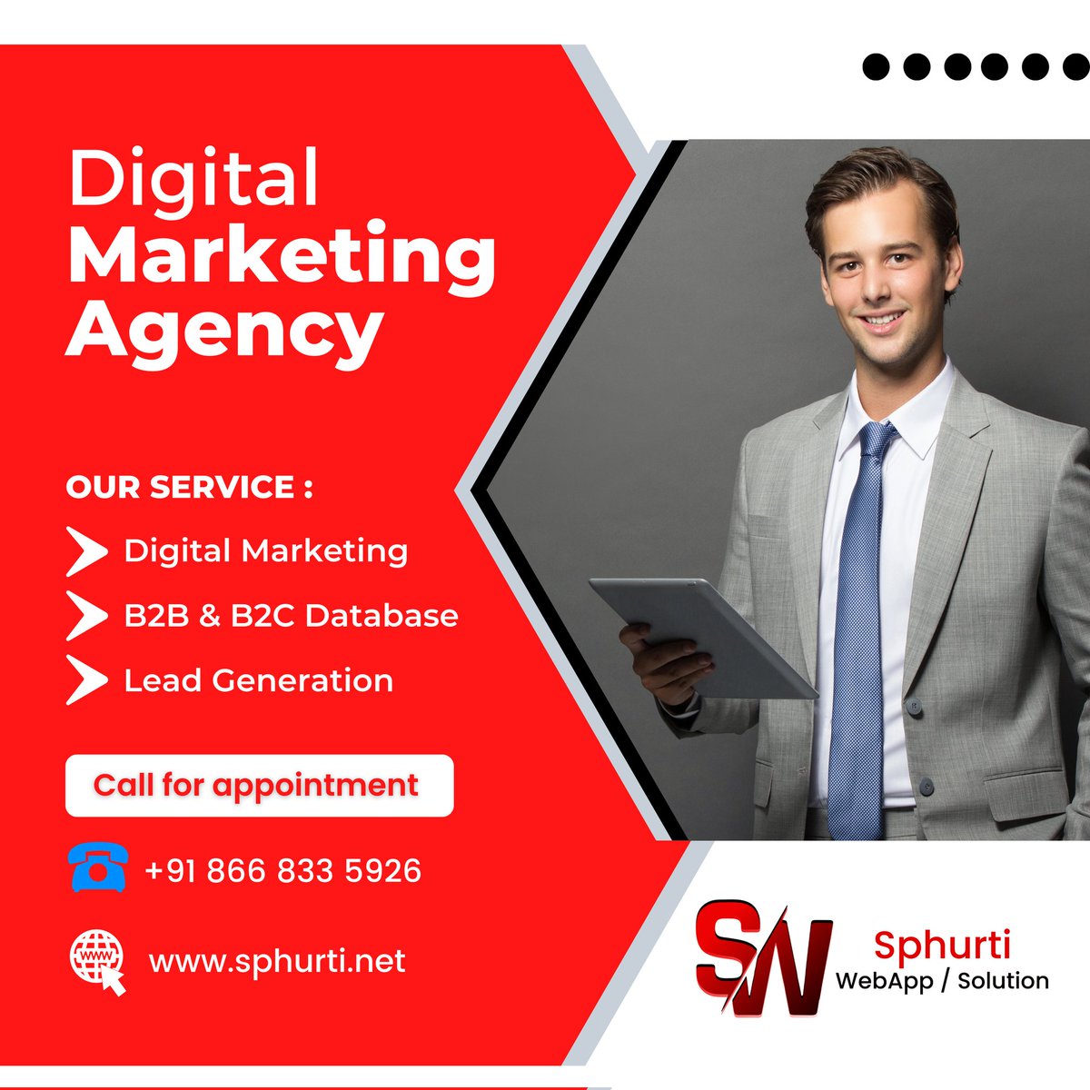 Sphurtiwebapp's tweet photo. "Digital Marketing Agency"

Learn More:-
https://t.co/KUSdUgzCbi

#sphurti #sphurtiwebapp #sphurtisolution #sw https://t.co/pX5Mg2wWaF