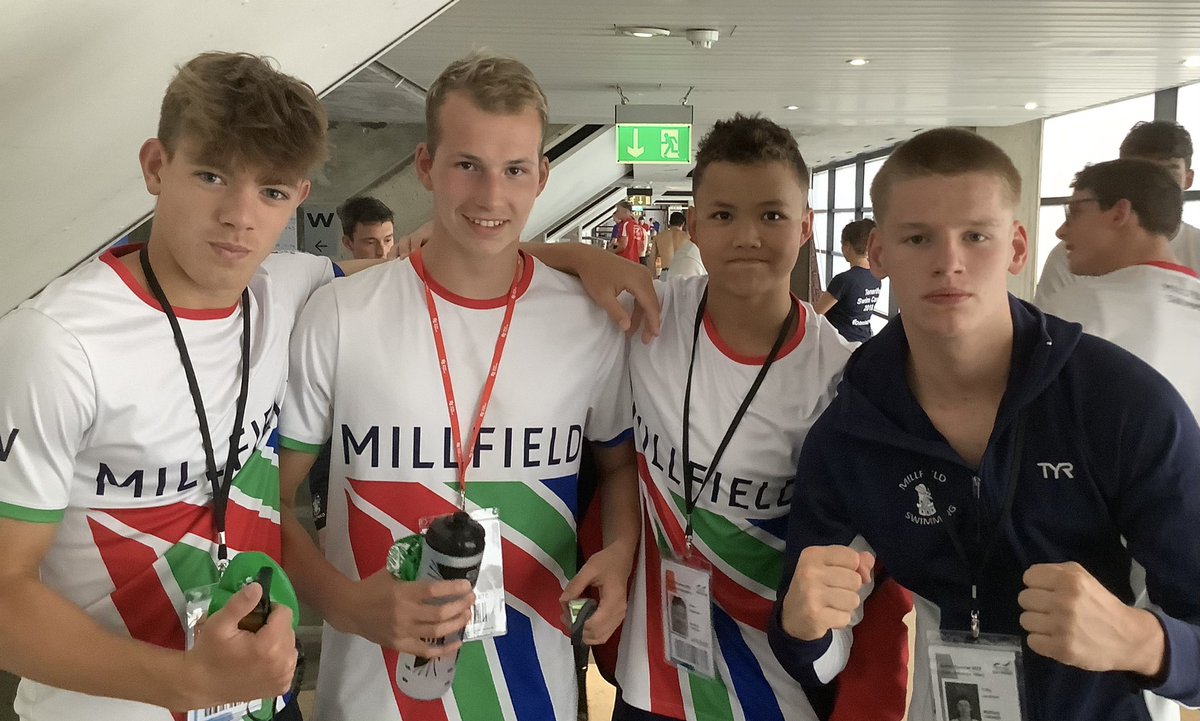 MillfieldSwim's tweet image. British Summer Champs

Day 1 = 4 x 200 freestyle relays 
🏊🏼‍♀️🏊🏼‍♂️🏊🏾‍♀️🏊🏻‍♂️

Awesome way to kick start the week
🥈 14-16 Boys
🥉 17+ Boys

#BeBrilliant #LoveARelay #TeamSpirit #RiseAndShineItsRelayTime