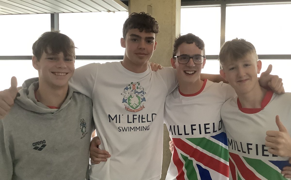 MillfieldSwim's tweet image. British Summer Champs

Day 1 = 4 x 200 freestyle relays 
🏊🏼‍♀️🏊🏼‍♂️🏊🏾‍♀️🏊🏻‍♂️

Awesome way to kick start the week
🥈 14-16 Boys
🥉 17+ Boys

#BeBrilliant #LoveARelay #TeamSpirit #RiseAndShineItsRelayTime