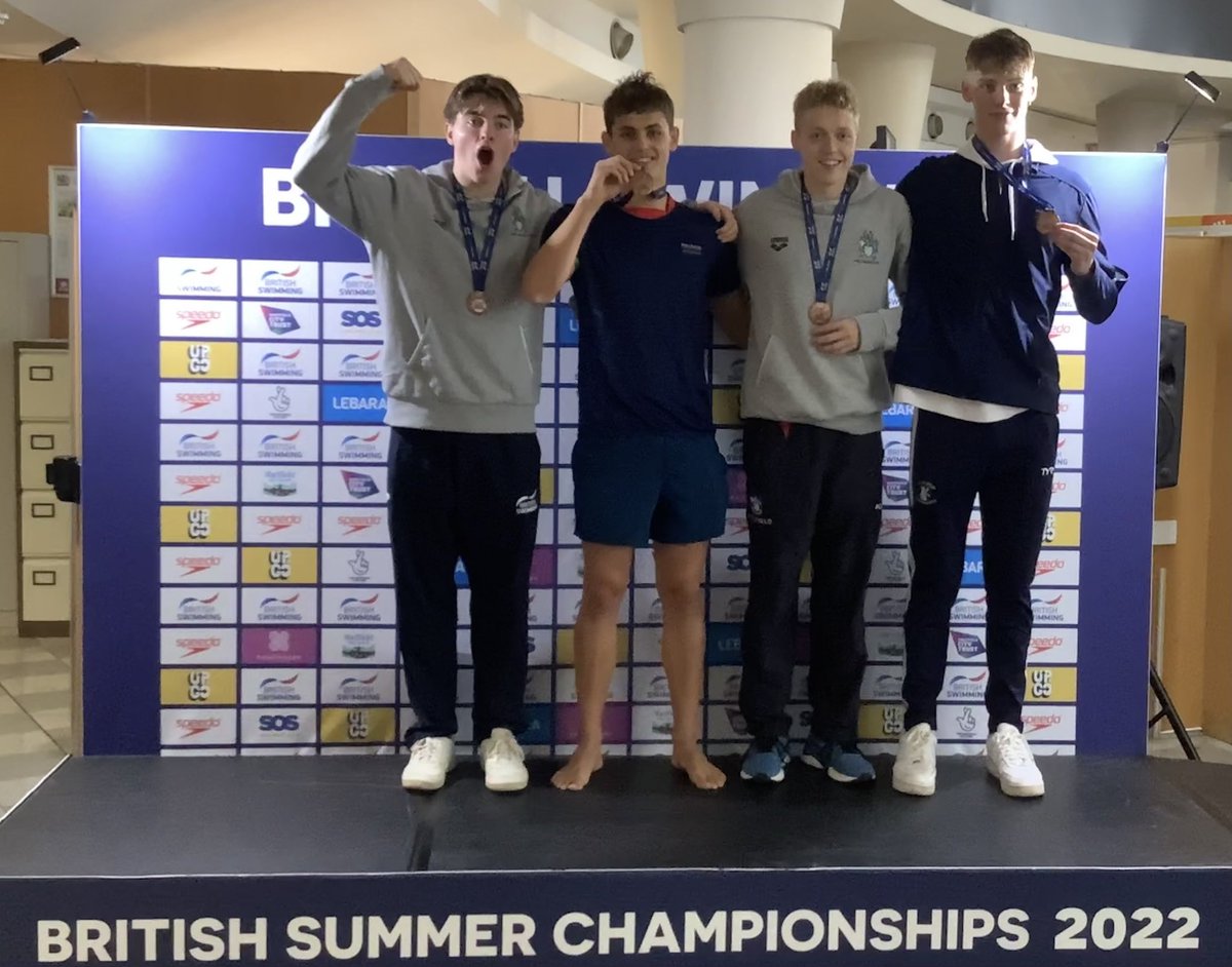 MillfieldSwim's tweet image. British Summer Champs

Day 1 = 4 x 200 freestyle relays 
🏊🏼‍♀️🏊🏼‍♂️🏊🏾‍♀️🏊🏻‍♂️

Awesome way to kick start the week
🥈 14-16 Boys
🥉 17+ Boys

#BeBrilliant #LoveARelay #TeamSpirit #RiseAndShineItsRelayTime
