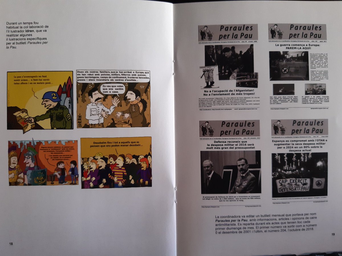 El número 4 de la revista Artivista, obra d'Amadeo López i Josep Estivill, està dedicat als 20 anys de la Coordinadora Tarragona Patrimoni de la Pau, referent inexcusable de l'antimilitarisme a Catalunya. El podeu trobar a l'<a href="/AteneuA/">Ateneu Llibertari Alomà</a>