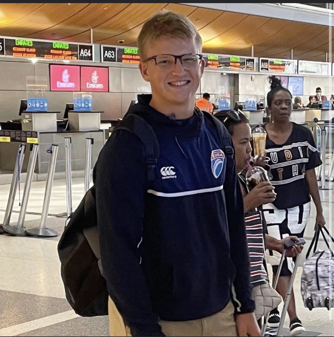 saints_info's tweet photo. Best of luck to senior Aiden Kemp who is traveling to Ireland with Eagle Impact Rugby! GO SAINTS! #thebrotherhood @SaintsRugbySAHS @Saints_ThePit @STASTRENGTH @AthleticsSaints https://t.co/dOT5Ej0tVs