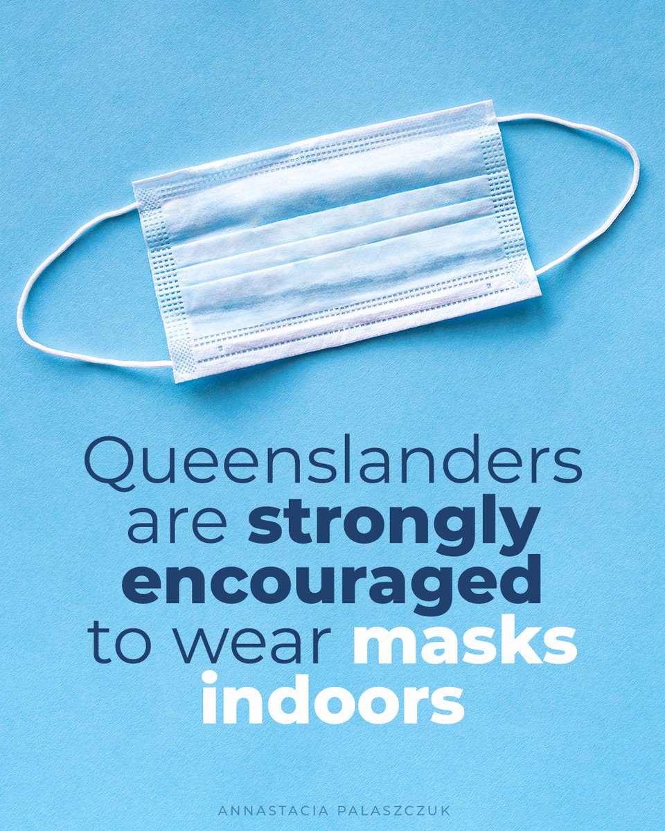 a_palaszczuk's tweet image. If you wear a mask indoors and in crowded spaces you could be saving someone’s life.

I’m urging Queenslanders to wear masks indoors when you can’t socially distance.

Let’s all do what we can to keep everyone safe.