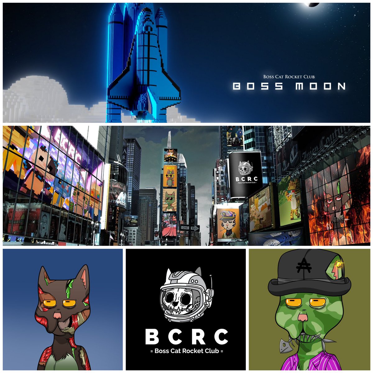 boss cat rocket club | ALUkiter tweet media