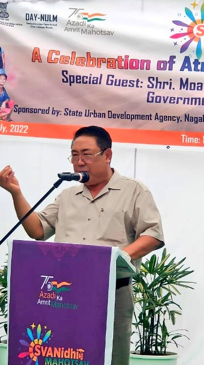 Moatoshi_2Dmr's tweet photo. Honoured to be part of the #SVANnidhi Mahotsav today and to see our hardworking vendors receive much needed financial support, 
organised by DUDA and DMC under the PM Street Vendor's AtmaNirbhar Nidhi scheme @MyGovNagaland @dipr_nagaland #AzadiKaAmritMahotsav https://t.co/6kFDns2Cyu
