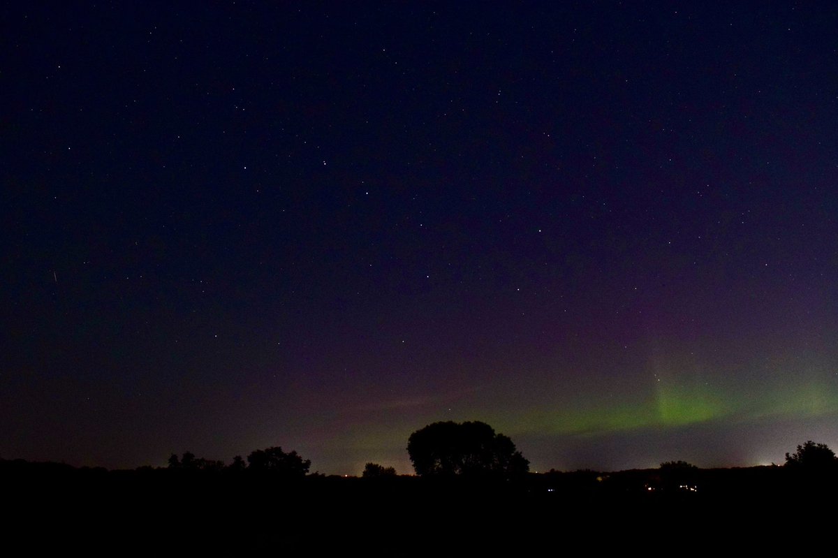 That was cool! The Northern Lights came to Lake Minnewashta, Minnesota, tonight.