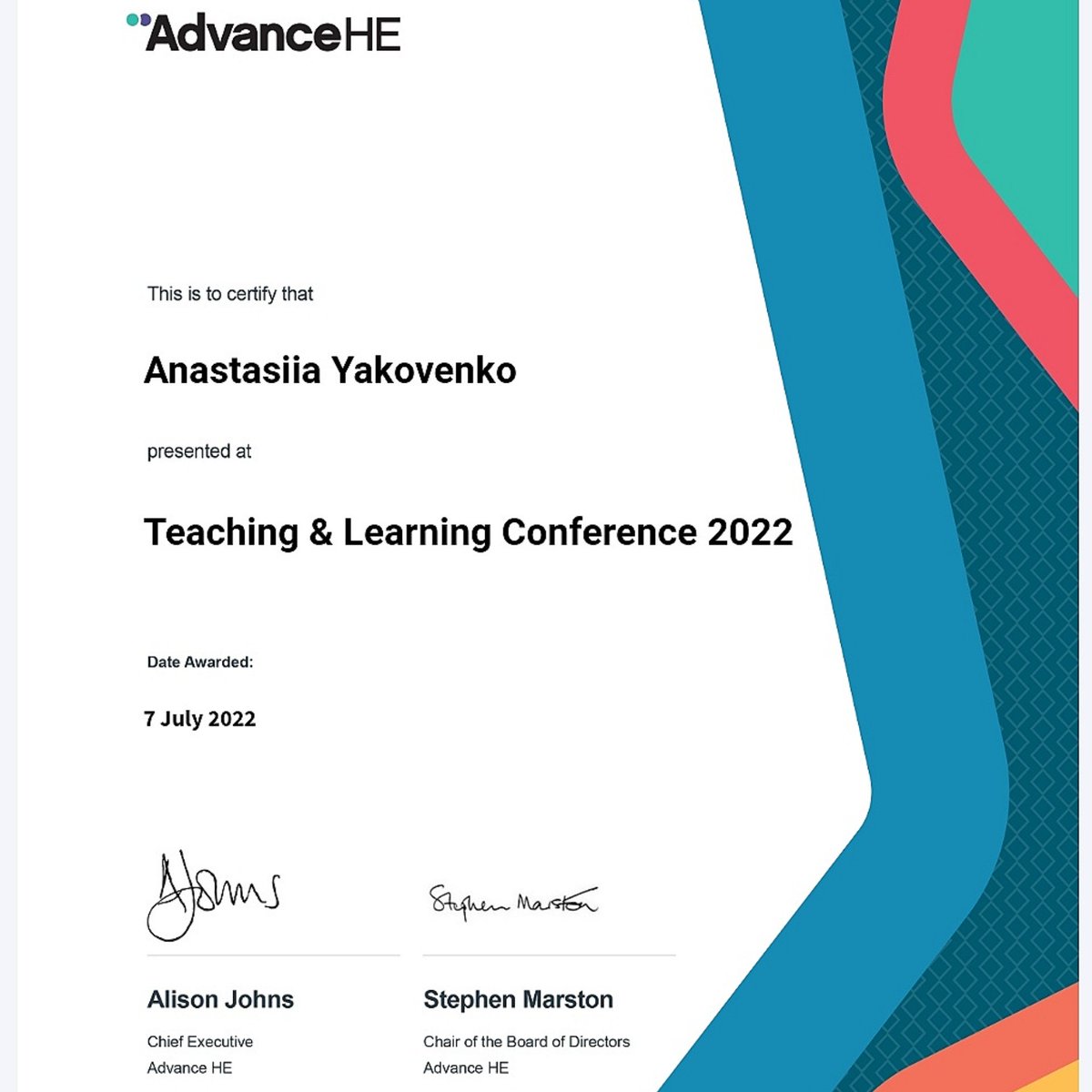 Something to celebrate! I've just received my accreditation from <a href="/AdvanceHE/">Advance HE</a> scl.io/ea5URpC за допомогою <a href="/AdvanceHE/">Advance HE</a>