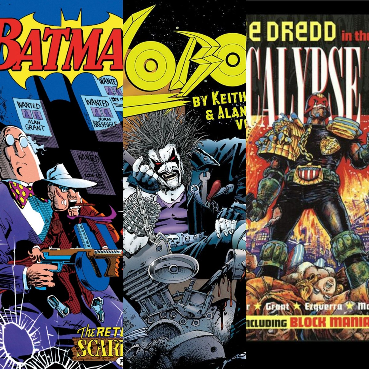 metropol_comics's tweet image. Recientemente nos dejó otro grande de la industria del Cómic, el guionista escocés Alan Grant. Alan comenzó su carrera en la mítica revista 2000AD, donde nos dejó personajes atemporales como #JuezDredd o #RoboHunter. No tardó en cruzar el gran charco reclamado por la industria ⬇️