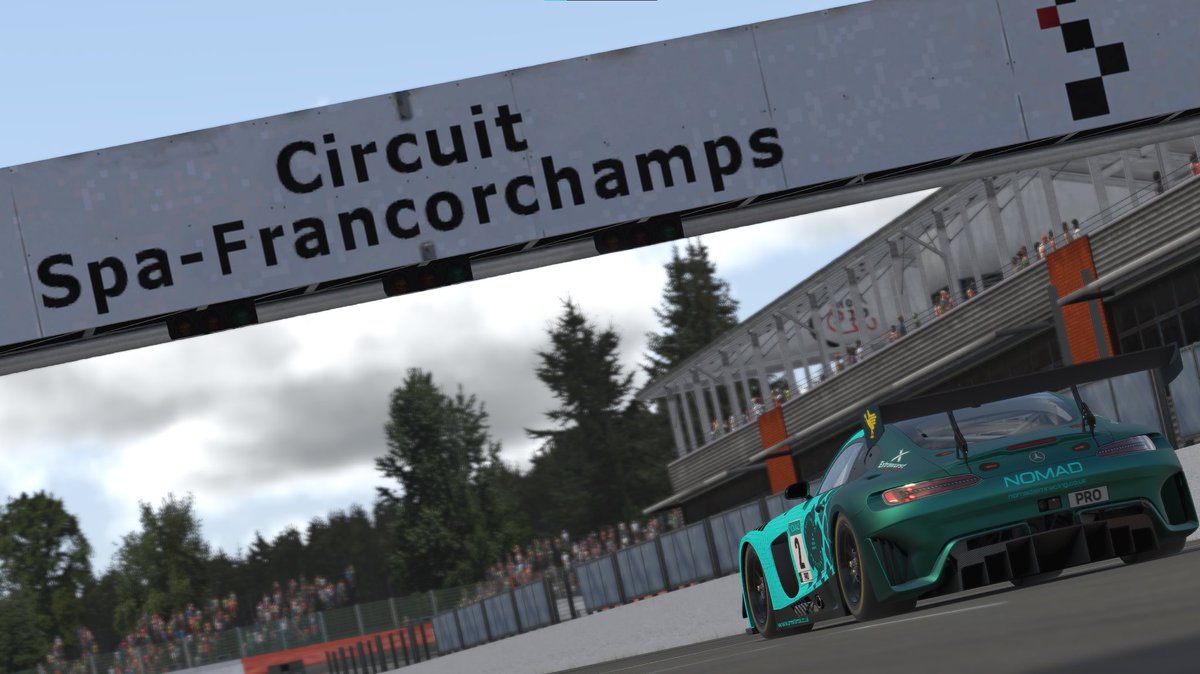 NOMADSimRacing's tweet photo. Good luck to everyone taking part in the @iRacing @24HoursofSpa today. 

We’ll be taking part in the 1300GMT race in two cars:
- #561 Mercedes with Jason, Ryan and Dan
- #562 Lambo with Simon, Tim and Casey

More info:
https://t.co/dWGuPdY7B2 https://t.co/HRX9z9jBtW