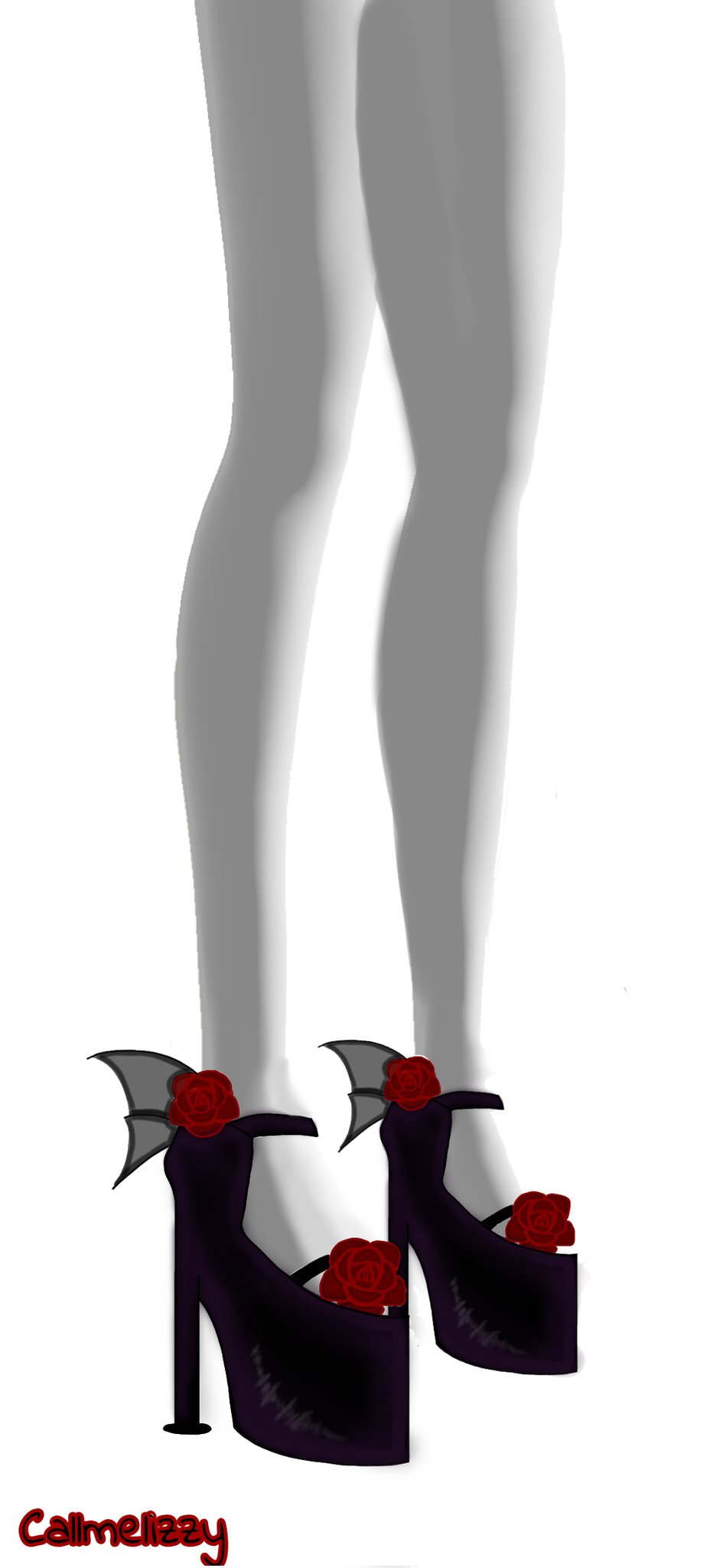 CallmeLizzy on Twitter "Bat mo heels rework 🦇 🥀 🕸️ This took me an
