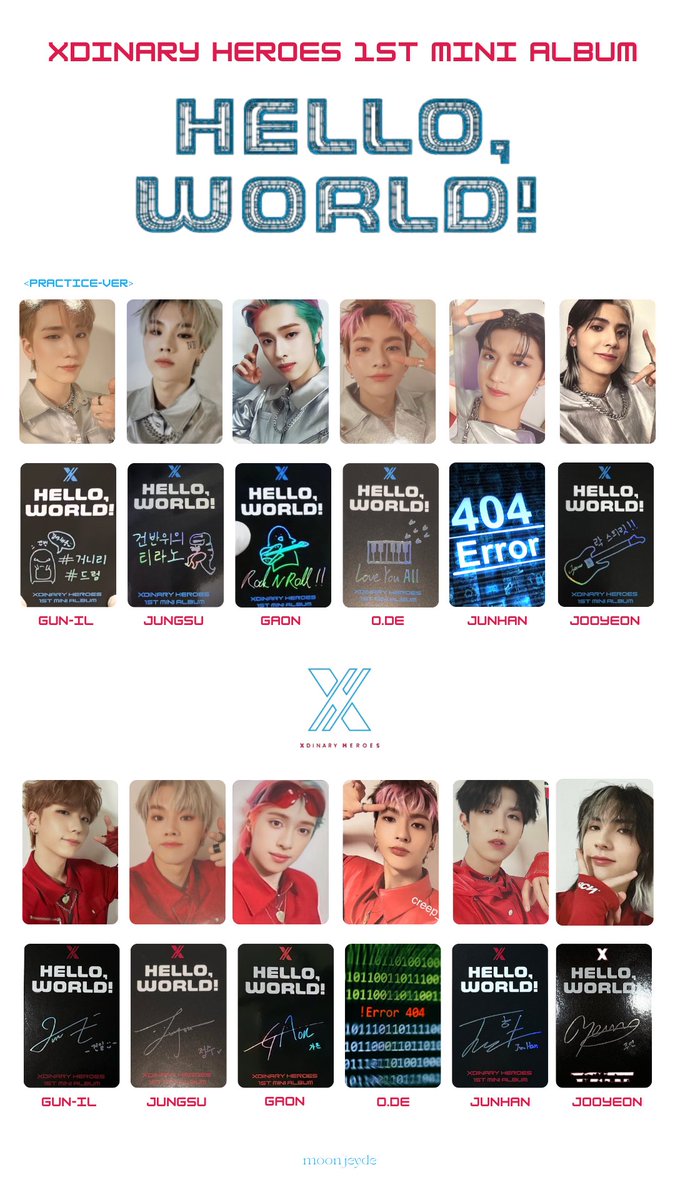 ✦ Xdinary Heroes 1st Mini Album <Hello, World!> Photocard