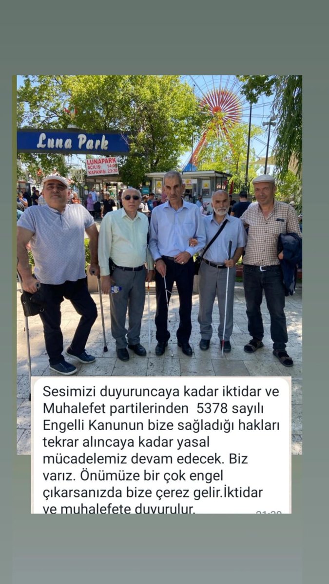 Ankara'da Engelli aileye çoçukları önünde reva görülen saygısızca uslubu protesto etmek, ilgili şirketin billbordlarda özür dilemesi ve Engelli Kanunun bize sağladığı hakları tekrar almak için Sak. Konfederasyonunun organize ettiği eyleme destek verdik. Ank İl Eng.Mec. Bşk'lığı