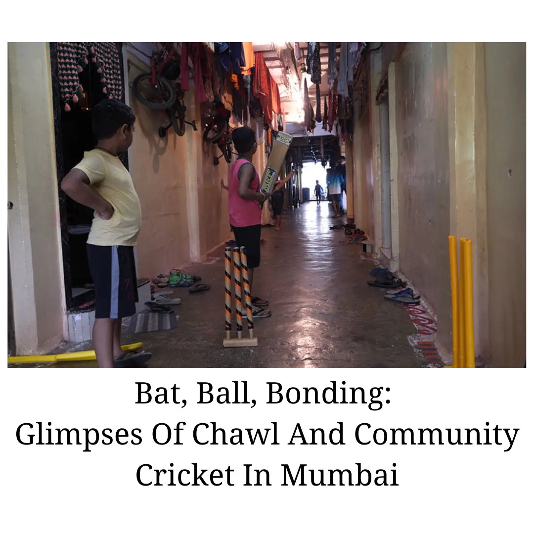 Outlookindia's tweet photo. It never ceases to amaze how much #cricket has travelled from country club to inner city. In blue-collar neighbourhoods of #Mumbai.

In this series of pictures, we capture some of #chawls &amp; #maidans immersed in their favourite sport.

@dineshgparab

https://t.co/YkoPGs5Sj4 https://t.co/vITt8g6pkn