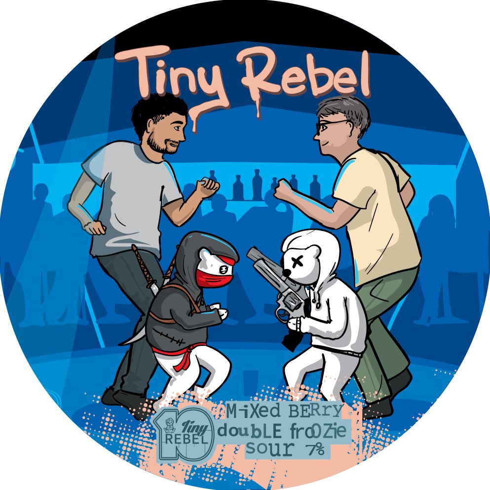 New OTB (Keg) @tinyrebelbrewco Mixed Berry Double Froozie Sour 7% abv tinyrebel.co.uk @YorkBeer