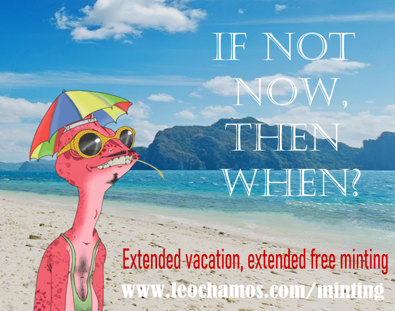 Leo Chamos NFT / PUBLIC SALE WITH FREE MINTING!/ tweet media