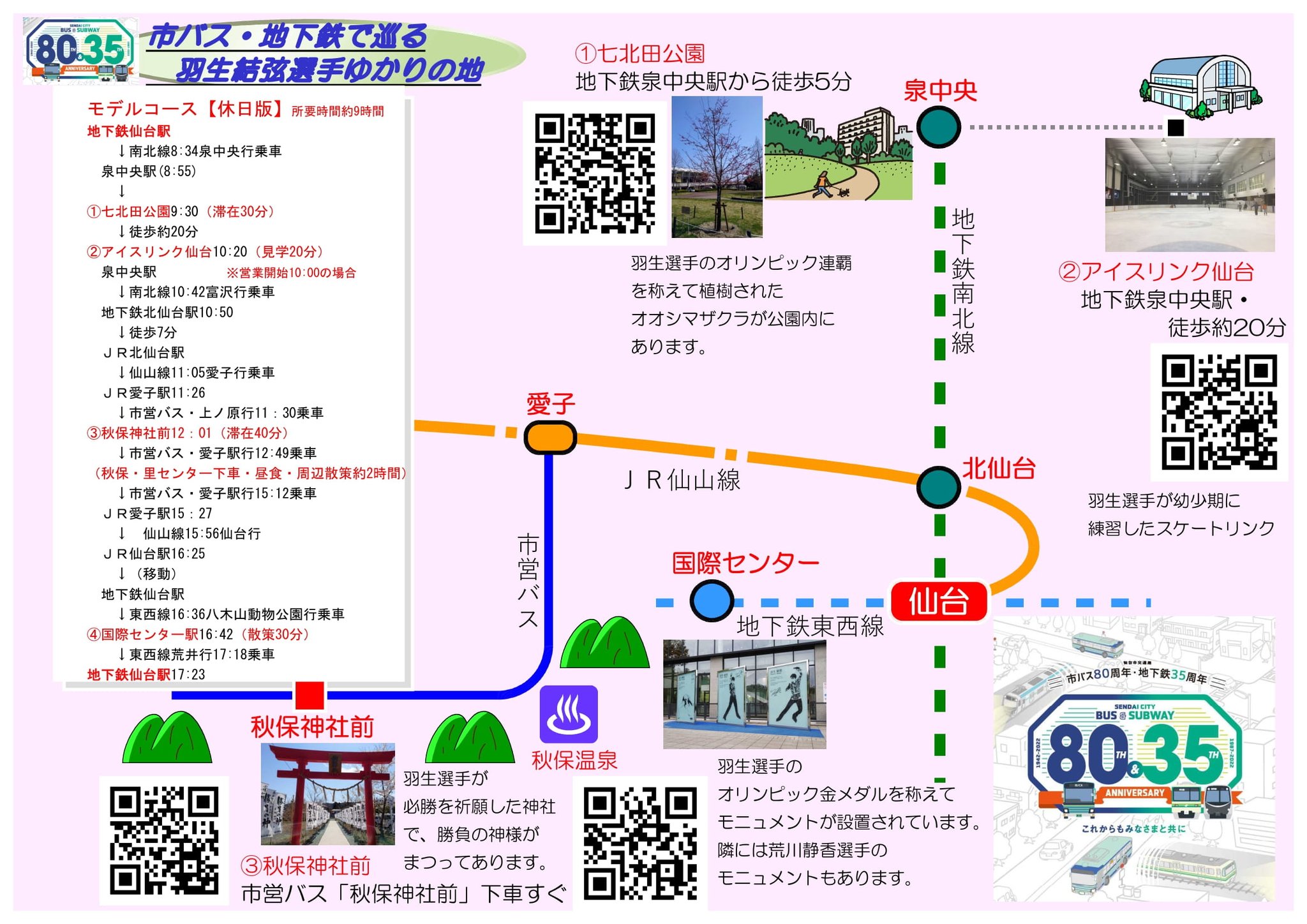 羽生結弦　仙台巡り 仙台市交通局 on X: 