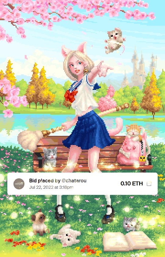 bitwoofhq's tweet image. Auction has been settled!!🎉✨

Grateful for your encouragement, Chatarou.💓

Today is like a dream for me, you gave me a lot of inspiration and light to guide me continue on this journey and I'll do it with all I have in me. 🔥🔥

foundation.app/@PixelQuests/p…

#nftcollectors #FND