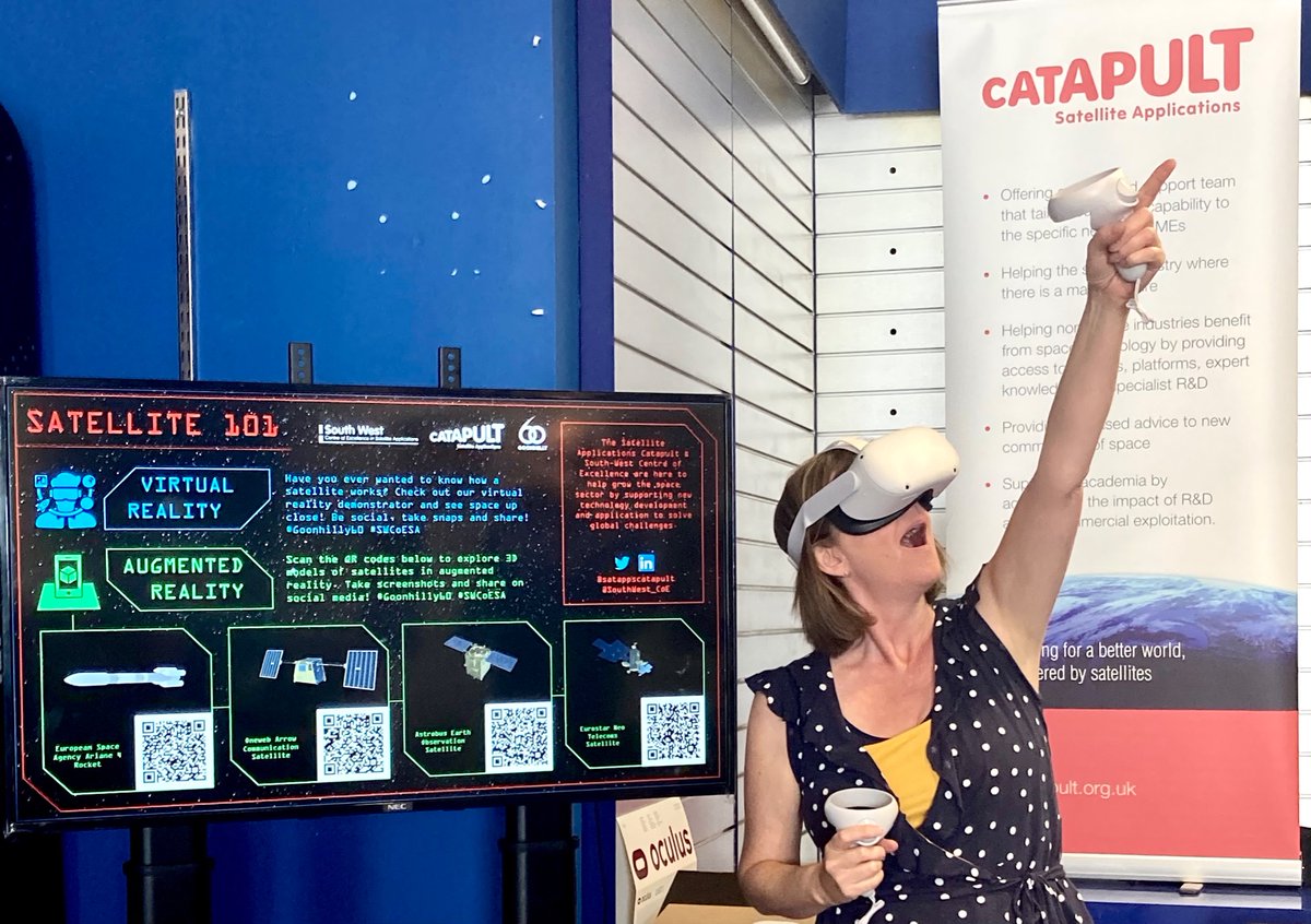 SouthWest_CoE's tweet photo. It’s TODAY!!! Goonhilly 60 opens its doors in just a few hours…and we can’t wait to see you on the SWCoESA stand. #VR, #augmentedreality and more awaits the stargazers and space enthusiasts! Share pics using #SWCoESA #Goonhilly60 https://t.co/nsB73KE5r7