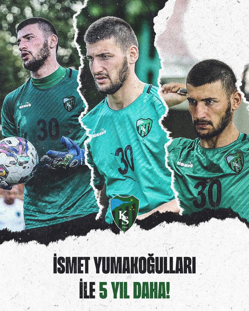 Profesyonel futbolcumuz İsmet Yumakoğulları’nın sözleşmesi 31.05.2027 tarihine kadar uzatılmıştır. ✍🏻