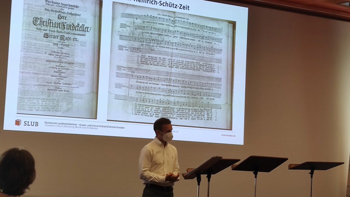 SLUBdresden's tweet photo. unsere summer school #mars&amp;ars präsentierte gestern ihre ersten Ergebnisse, Dank allen Stipendiat:innen, Dank an @auditivvokal für das Hörbarmachen - wird freuen uns schon sehr auf die fertigen Clips! #schütz22 Einblicke gibt's übrigens auch jetzt schon @SLUB_Geschichte // kb https://t.co/IFJFYvNt35