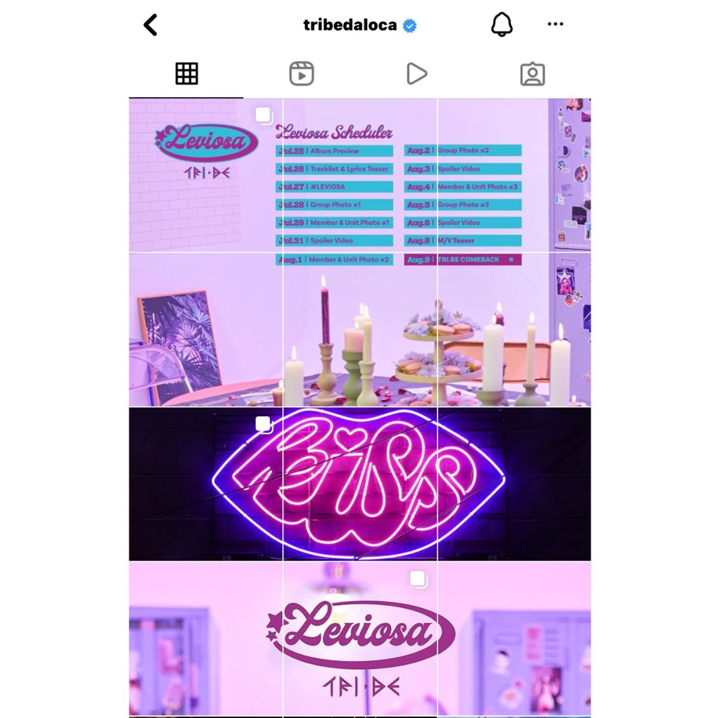tribetrurkey's tweet photo. [220722] @tribedaloca Instagram Hesabının son hali. 😻😻💜💋

https://t.co/Xaqa6naGx1

#트라이비 #TRI_BE #송선 #현빈 #소은 #지아 #미레 #켈리 #진하 #SONGSUN #HYUNBIN #SOEUN #JIA #MIRE #KELLY #JINHA #TRIBELEVIOSA #LEVIOSATRIBE #LEVIOSA #KISS https://t.co/VNmVIq88oD