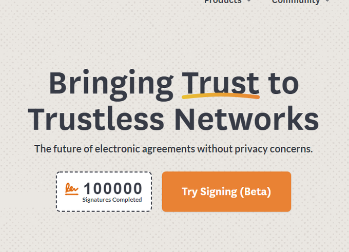 EthSign Signatures Beta has aggregated 100k Signatures on <a href="/0xPolygon/">Polygon | POL</a> Network, making it the first ever decentralized eSignatures platform to gather 100k signatures signed on the platform

A small step towards our goal of bringing millions of users to the Ethereum ecosystem