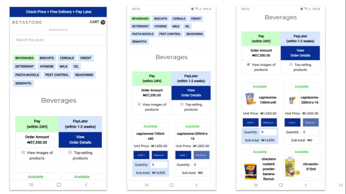 founding's tweet photo. ๐ @BetaStoreHQ (FI Lagos) raises $2.5M to solve stockouts, financing challenges for informal #retailers in Africaโ https://t.co/6qQO7SHcRi
#BetaStore marketplace enables informal traders to source fast-moving consumer goods (#FMCG) directly from manufacturers & distributors https://t.co/PlvOGu3OMB