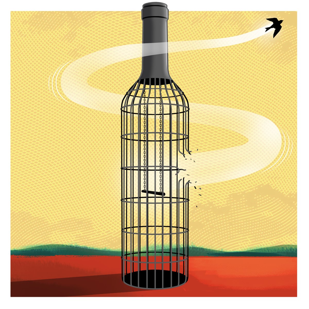 Here's my #illustration to mark 2 years of being #alcohol free. 
Cutting out (or cutting back) on the booze can be so hard. 
Although it does get much easier with time. 
If I can do it, anyone can… Just imagine never being hungover again!
#hangover #drinking #drink #Awareness